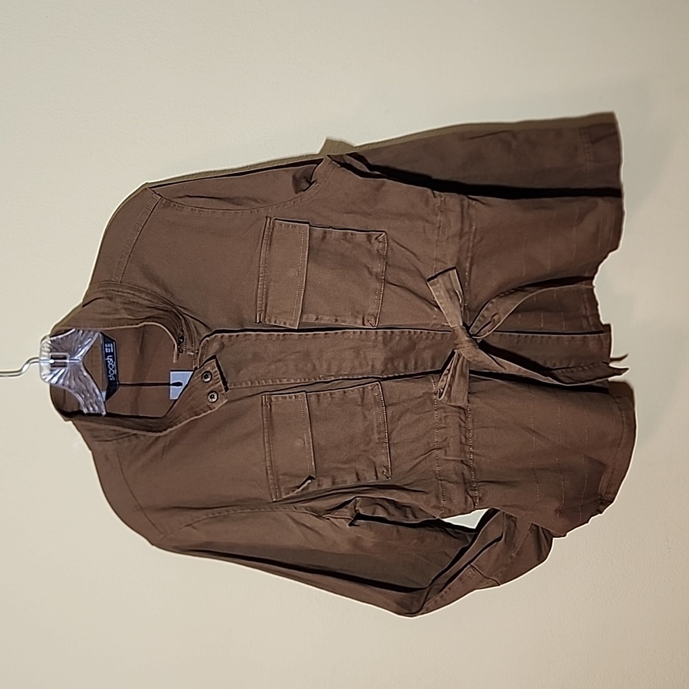 NEW Stoosh Anika Tie Waist Anorak Jacket Perfect for Fall!